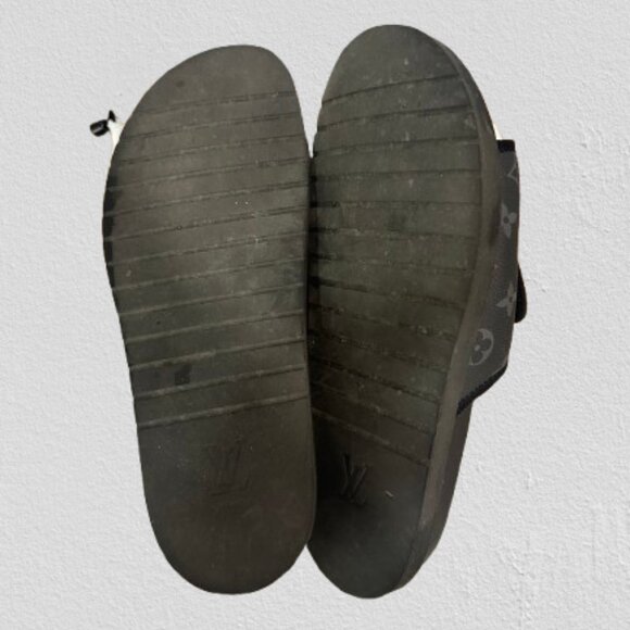 Authentic Louis Vuitton Miami Mule Eclipse Slippers Size 10 - Picture 4 of 5